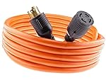 Nema L14-30 40 feet Generator Power Cord 4 Wire 10 Gauge 125/250v 30 Amp 7500 watts