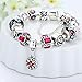 Presentski Fashion Charm Bracelet for Teen Girls and Women with Flower Themed Charms