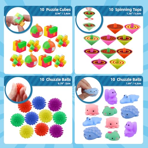 nicknack 120PCS Party Bag Fillers Unisex Kids Classroom Prizes Rewards Goodie Loot Bag Fillers Party Favour Toy Assortment for Boys Girls Gifts