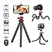 Phone Tripod, Flexible iPhone Tripod and Portable Adjustable Tripods with Wireless Remote, Mini Travel Tabletop Tripode Camera Stand Compatible for iPhone Android DSLR Camera