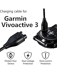 Para Garmin VivoActive 3 Cargador, clip de carga USB de datos de repuesto para Garmin vivoactive 3 GPS reloj inteligente Sólo