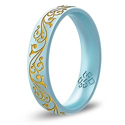 Knot Theory Filigree Silicone Ring - White with