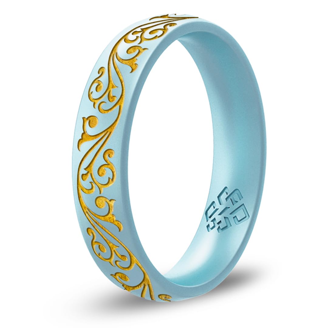 Knot Theory Filigree Silicone Ring - White with