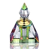 H&D Vintage Mini Crystal Perfume Bottle Scented Fragrance Container for Purse or Travel Refillable 2ml