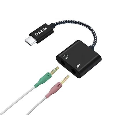 USB C to Headphone Splitter, Cubilux Type-C to Malaysia