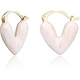 Small Gold Chunky Huggie Hoop Earrings, 14K Gold Plated Thick Huggie Earring, Lightweight Chunky Gold Hoops Earrings for Women