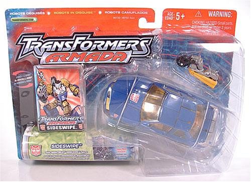 Transformers Armada Robots Disguise Autobot SIDESWIPE w NIGHTBEAT Action Figure