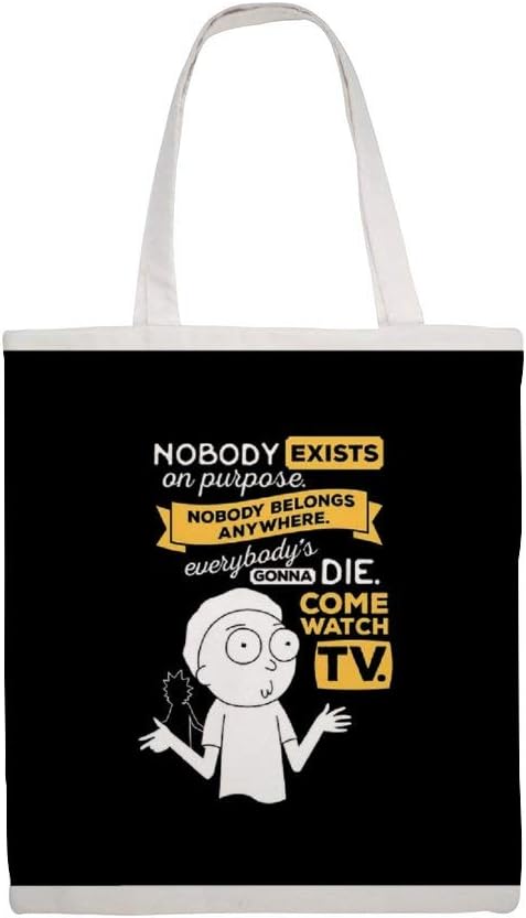 Bolsa de lona de algodón, diseño de Nadie Exists on Propósito: Amazon.es: Hogar