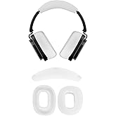 [2Sets] for Nothing Headphone (1) Case Cover,NOUKAJU Silicone Protective Cover,Headphones Accessories,Silicone Ear Pads & Headband,Case for Nothing Headphone 1(Clear-White)