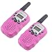 Crony T-388 UHF Band 3KM Small Walkie Talkie Pink (2 pcs)