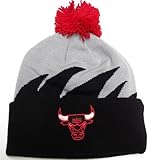Mitchell & Ness Cuffed Knit With Pom Beanie