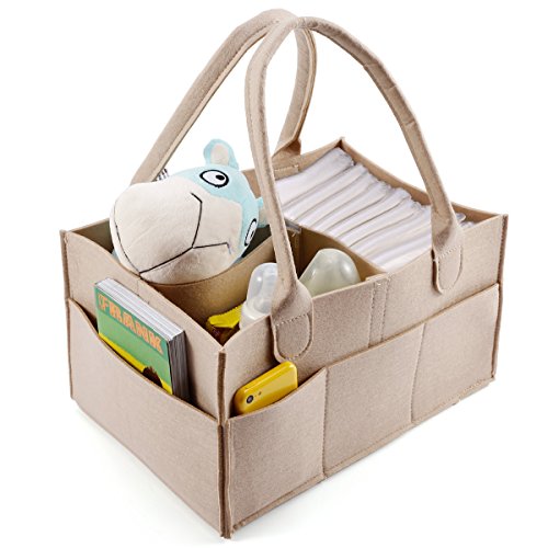 Buy Anladia 3 Compartments Baby Diaper Caddy Nursery Storage Bin Infant