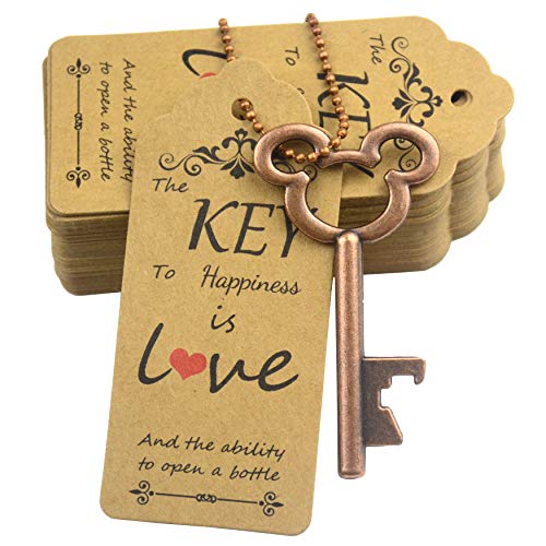 Aokbean 52pcs Vintage Skeleton Key Bottle Opener