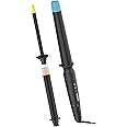 Conair The Curl Collective 3-in-1 Ceramic Curling Wand with Interchangeable Barrels - Chopstick, 1-inch, and 1 1/4-inch to 1-inch Tapered for Versatile Curl Patterns