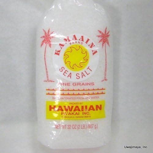 Kamaaina Brand Sea Salt - Fine Grains Net Wt. 32 Oz. by Kamaaina