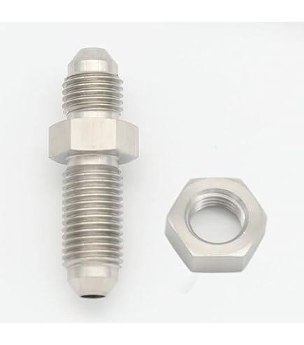 US SHIP Acero Inoxidable 4AN A AN4 Male Flare Union Fuel Oil Fitting Adapter