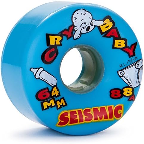 Seismic Cry Baby Longboard Wheels 64mm 88a Blue
