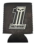 Harley-Davidson #1 Skull Can Flat Wrap Black Neoprene CF71888