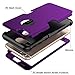 RabeMall Shockproof iPhone 7 Case, Sturdy and Durable and Slim Fit Case for Apple iPhone 7,Purple Black