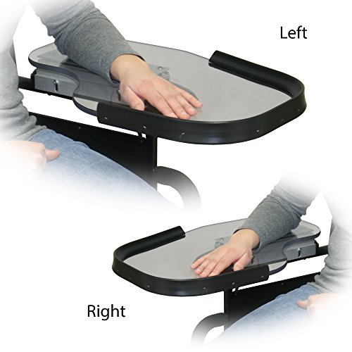 Flip Away Wheelchair Half Tray with Rubber Rim Pricepulse