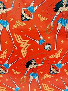wonder woman wrapping paper