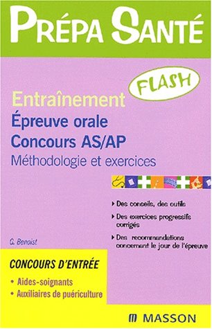 Entraînement flash épreuve orale concours AS/AP