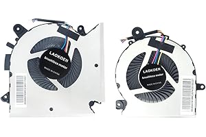LAOKOEN New Replacement Cooling Fans for MSI GF65 Thin Laptop GF65 Thin 9SD 9SE-013 MS-16W1 MS-16W2 P/N:PABD08008SH N413, PAA