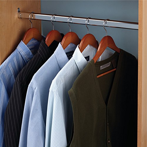 36" Chrome (Oval) Closet Rod with End Supports by Hafele Pricepulse