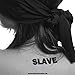 10 x SLAVE Tattoos - BDSM lettering slave as tattoo in black - naughty temporary fetish tattoo (10)