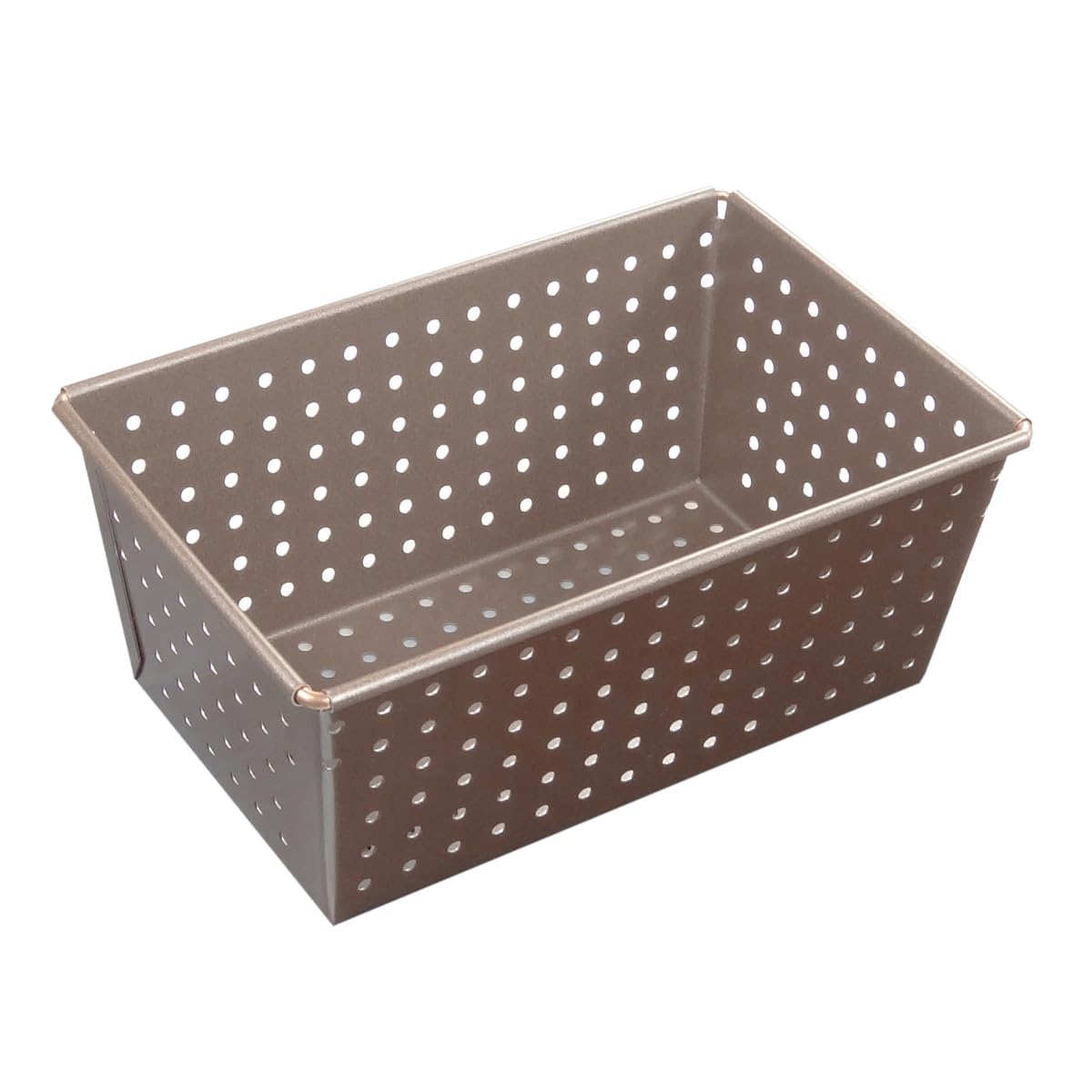 Paderno World Cuisine A4982314 Non-Stick Perforated Loaf Pan, Brown