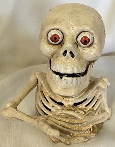 Click Here to See More Images Mizer Miser Skeleton Cast Iron Mechanical Bank