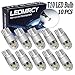 W5W 194 T10 LED Light Bulb White 921 168 LED Bulb Super Bright 12V 3030 2SMD for Car Interior Exterior Lights Map Door Reading Trunk Backup Tail Lights License Plate lamp (10PCS,2SMD White)