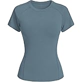 Beftwo Women's 1 or 2 Pack Compression Workout Shirts Breathable Quick Dry Gym Crop Basic Tops