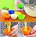 UNKE 12 Colors Silicone Cupcake Bakeware Baking Muffin Cups Reusable Cupcake Cases Liners Muffin Baking Cup