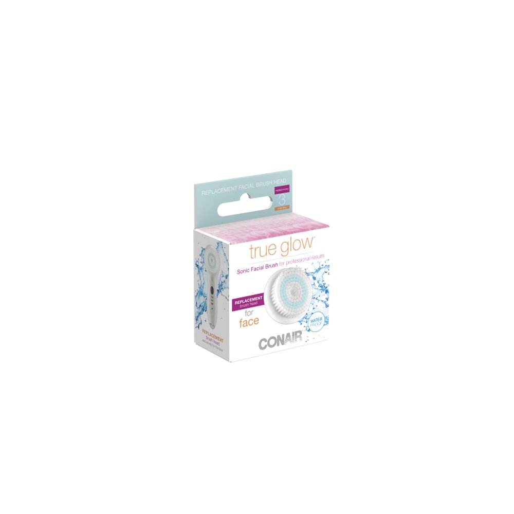 True Glow by Conair Sonic Facial Brush Replacement Brush Head: Beauty