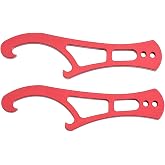 DANOREC 2Pcs Firefighting Mini Spanners Wrench, Portable Firefighter Tools | Lightweight compact spanner wrench fits firefighter gear pocket, durable aluminum alloy tool tightens couplings, saving time