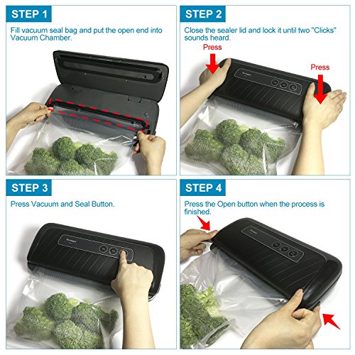 Ronegye Vacuum Sealer Machine Vacuum Sealing System Sous Vide Cooking