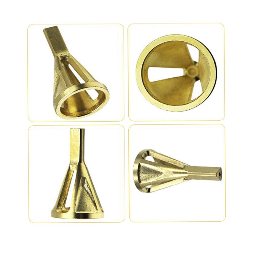 Deburring External Chamfer Tool Stainless Steel Remove Burr Tools for Drill Bit Stainless Steel Eliminate Damaged Extractor(Golden)