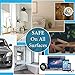 VibraWipe Microfiber Cleaning Cloth, Thick and Large Size 14.2 x 14.2 inches, 8-Pack, Blue, Microfiber Cloth, Cars, Glass, Window, Dish Cloths, Machine Washable, Reusable, Lint-Free