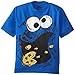 Sesame St Little Boys' Short Sleeve T-Shirt Shirt, Blue Big Face, 5/6