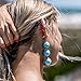 VK Accessories Thread Ball Dangle Earrings Thread Dangle Earrings Soriee Drop Earrings Beaded Ball Ear Drop Turquoise