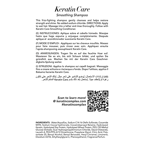KERATIN COMPLEX – KERATIN CARE SMOOTHING SHAMPOO – 13.5 FL OZ