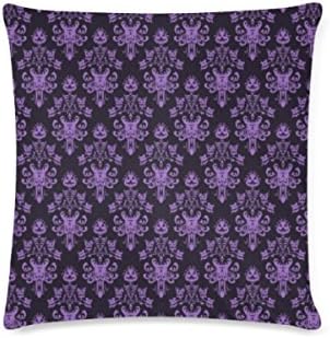 Custom Haunted Wallpaper Cushion Cases Zippered Throw Pillow Covers 16 by 16 Inches