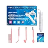 High Frequency Facial Machine, Beauty Star Portable Handheld High Frequency Skin Tightening Acne Spot Wrinkles Remover Beauty Therapy Puffy Eyes Body Care