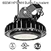 Adiding LED High Bay Warehouse Lighting, 150W (600W HID/HPS equivalent) UFO High Bay Light Fixture Lumileds LED Chips 19500 Lumens 5000K 1-10V Dimmable MeanWell Driver for Garage Workshop DLC UL Black