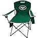 Coleman NFL Cooler Quad Folding Tailgating & Camping Chair with Built in Cooler and Carrying Case, New York Jets