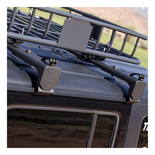 image for ARIES 2070450 Black Steel Jeep Wrangler JK Roof Rack Cargo Bracket Bas