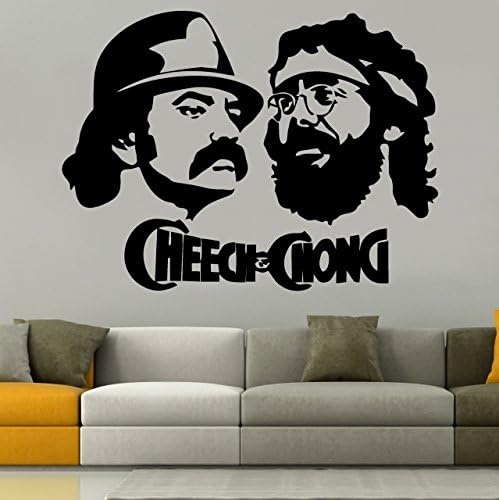 Cheech & Chong Wall Sticker, Vinyl, black, Medium