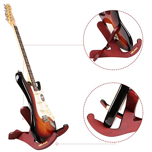 NEUMA Guitar Stand Wooden Musical Instrument Stand Portable Stand for Acoustic Electric Classical Guitars Bass Banjo
