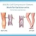 DCCDU Medical Calf Shin Splint Compression Sleeve(1 pair,Women&Men) Firm Support 20-30mmHg for Running,Athletic Sports,Flight Travel-Leg Compression Socks for Varicose Veins,Lymphedema And So On